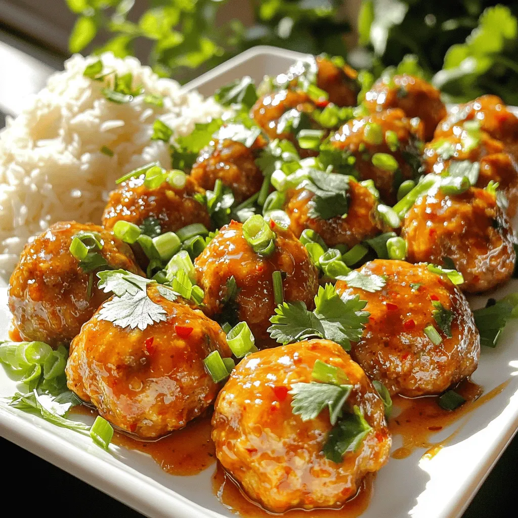 Sweet Chili Chicken Meatballs Flavorful Dinner Option