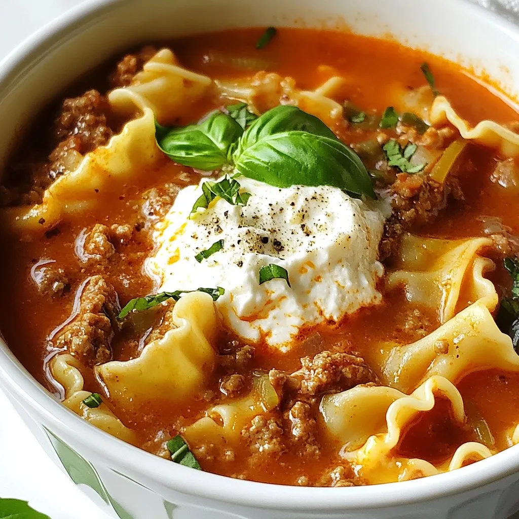 Speedy Lasagna Soup Delicious and Quick Meal Option