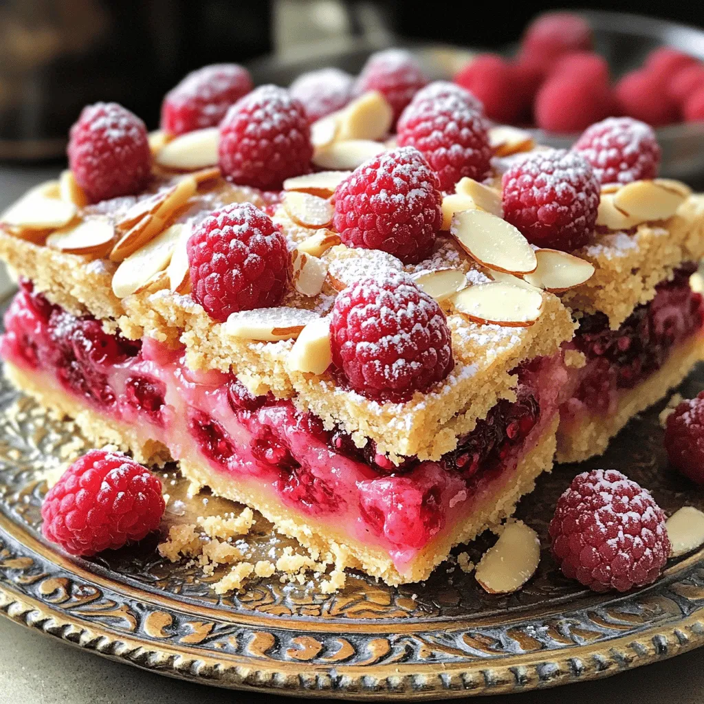 Raspberry Almond Shortbread Bars Delightful Treat Recipe