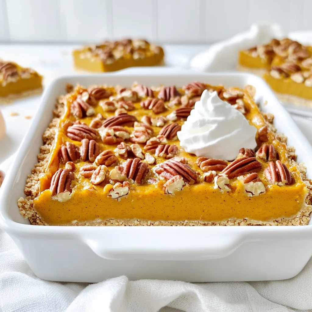 Pumpkin Pecan Pie Bars Simple and Delicious Treat