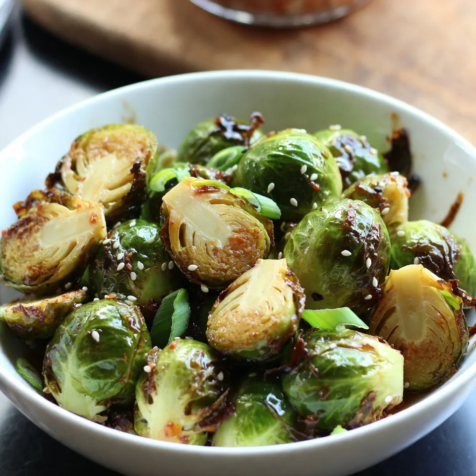 Honey Sriracha Brussels Sprouts Easy and Flavorful Dish