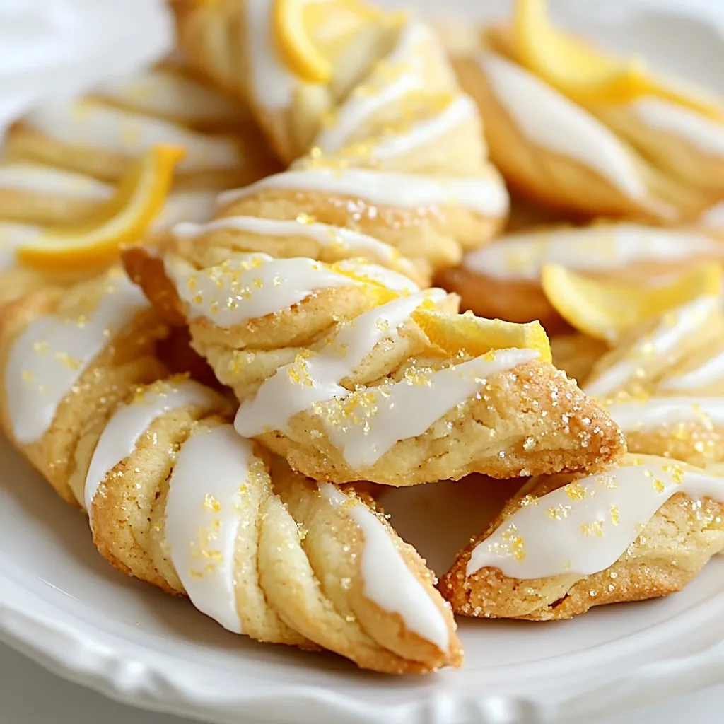 Almond Citrus Twisted Christmas Cookies Delight