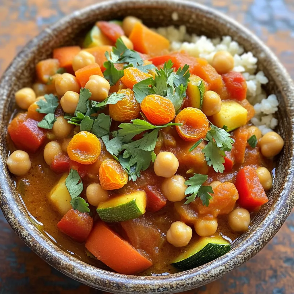 Slow Cooker Moroccan Chickpea Stew Savory Delight
