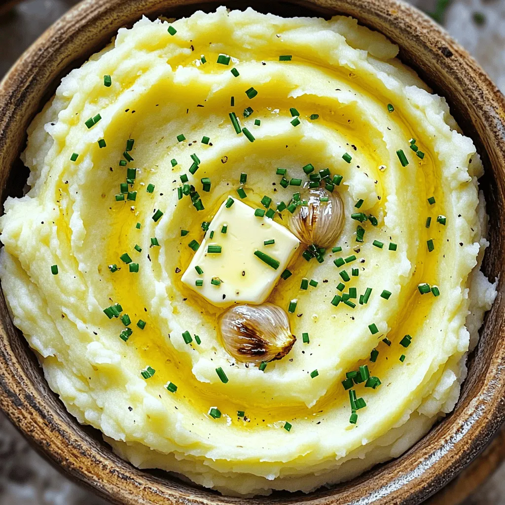 Roasted Garlic Mashed Potatoes Creamy and Flavorful