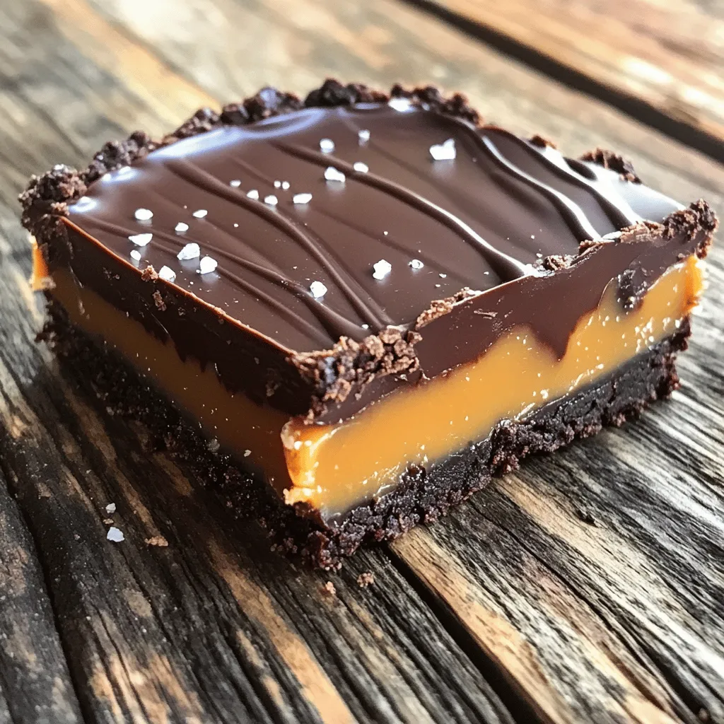 No-Bake Salted Caramel Chocolate Tart Delight