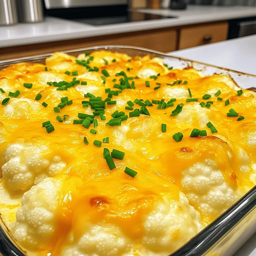 Cheesy Cauliflower Casserole Simple and Comforting Dish
