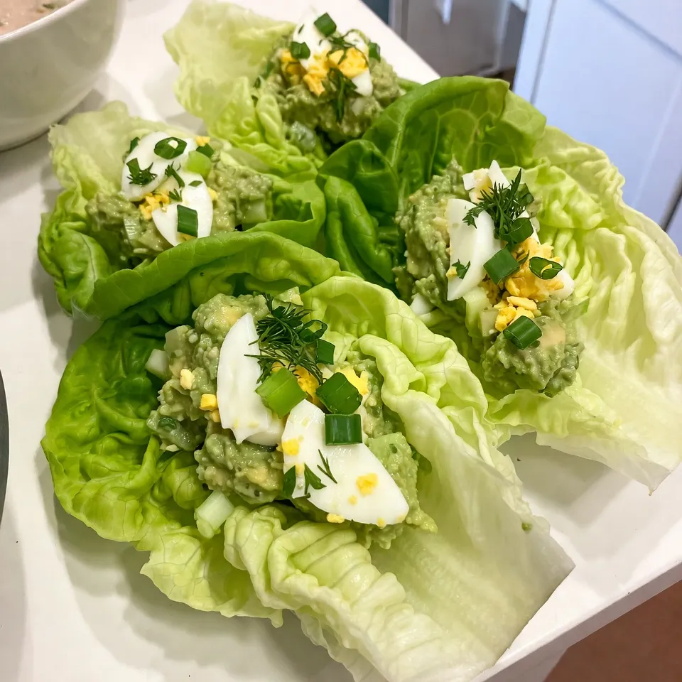 Avocado Egg Salad Lettuce Wraps Fresh and Flavorful Dish
