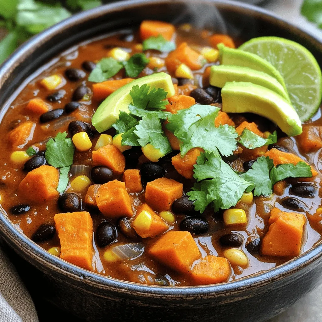 Bold Sweet Potato Black Bean Chili Recipe for Flavor