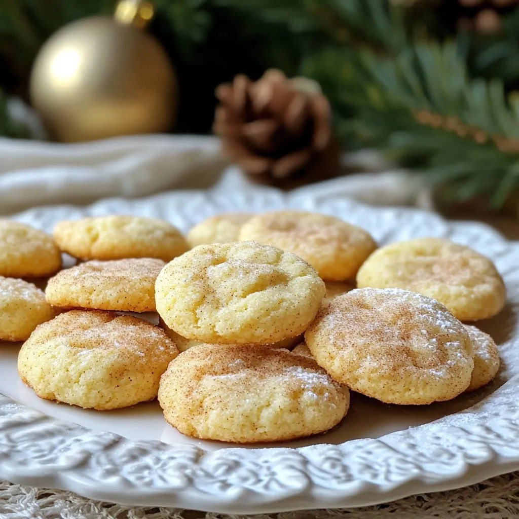 Eggnog Snickerdoodle Cookies Festive Holiday Treat