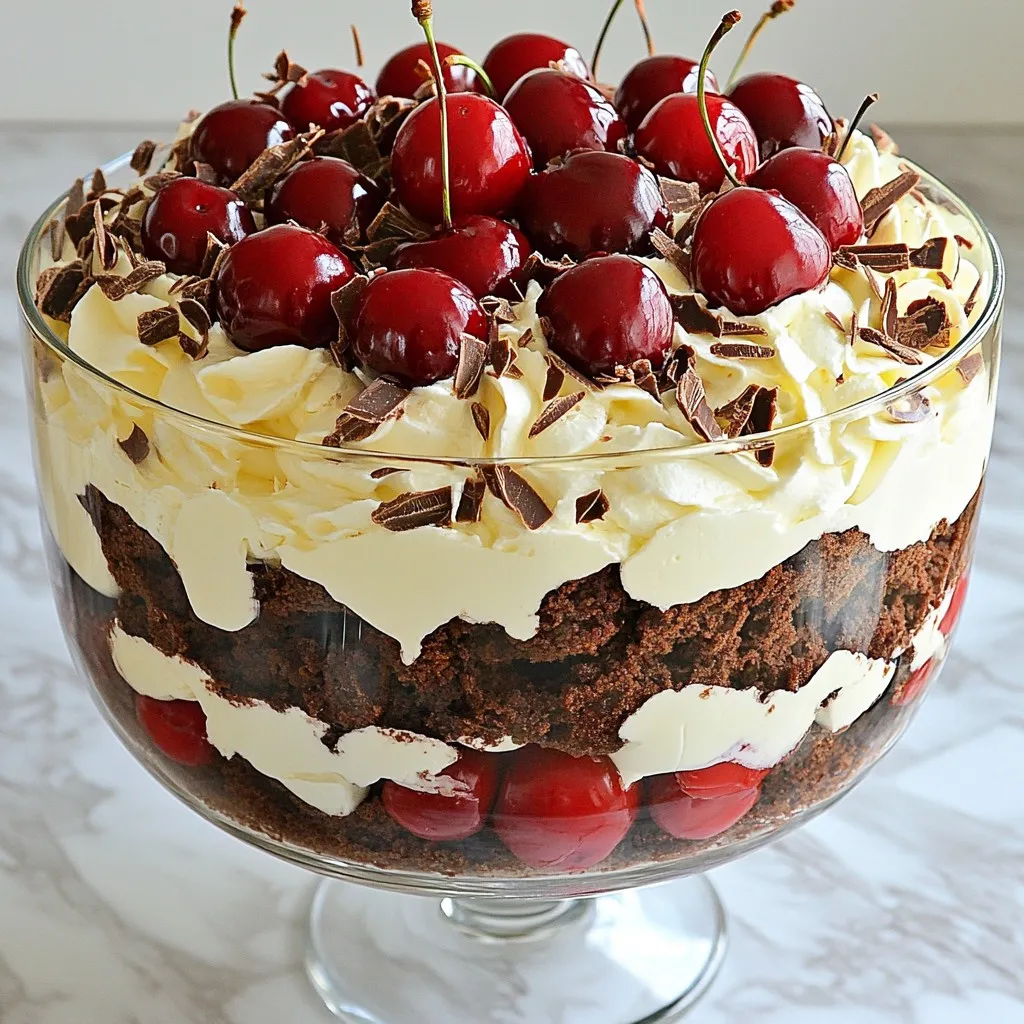 Black Forest Trifle Decadent Chocolate Dessert Delight