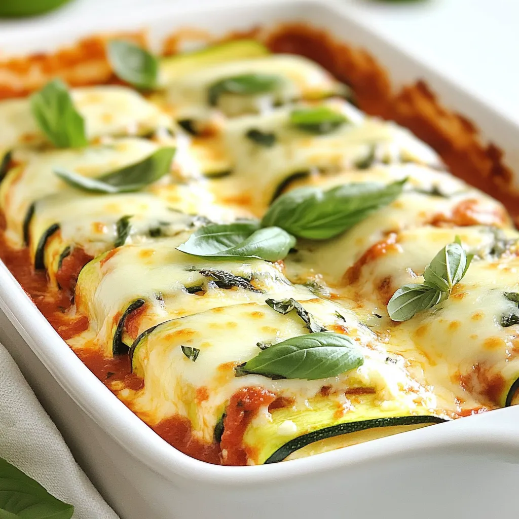 Ricotta Zucchini Lasagna Roll-Ups Simple and Tasty