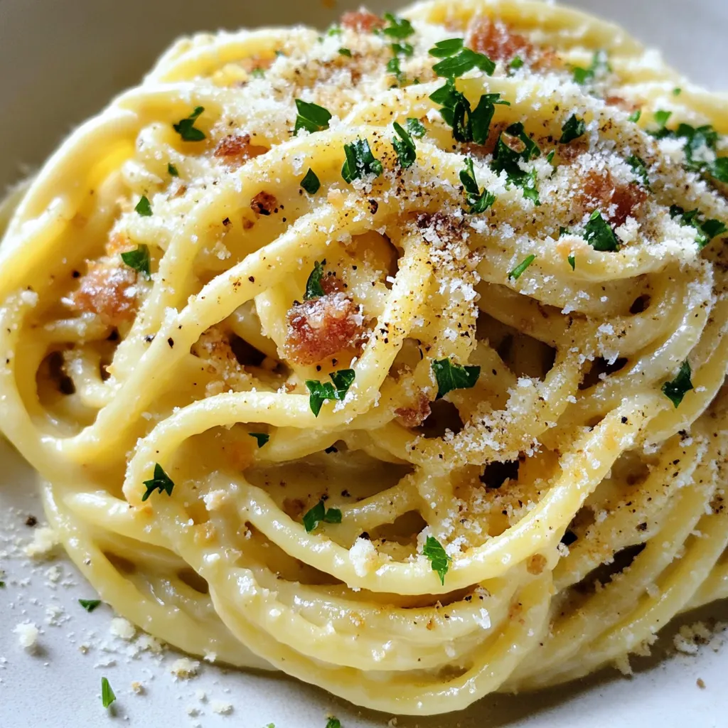 Classic Creamy Spaghetti Carbonara Easy Dinner Recipe