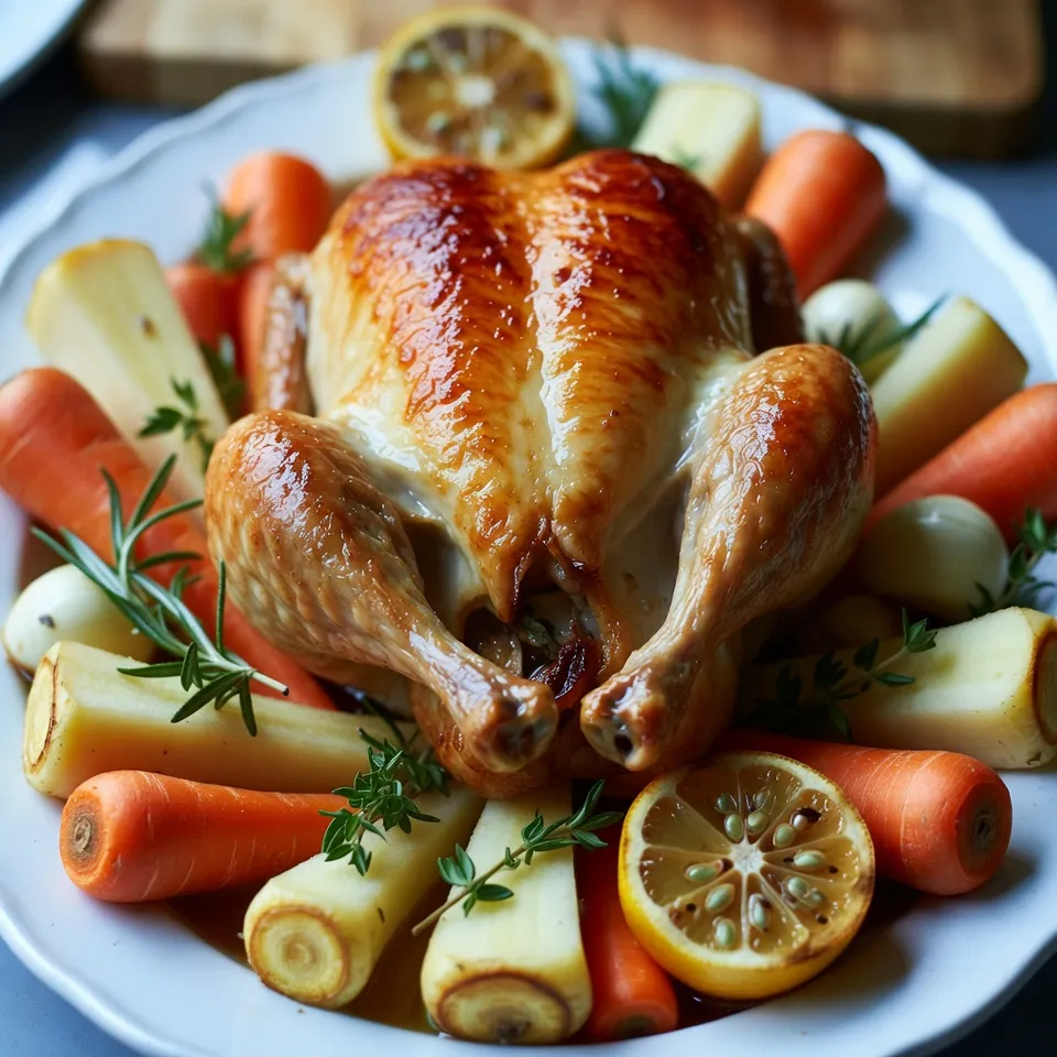 Garlic Herb Butter Roast Chicken Flavorful Dinner Delight