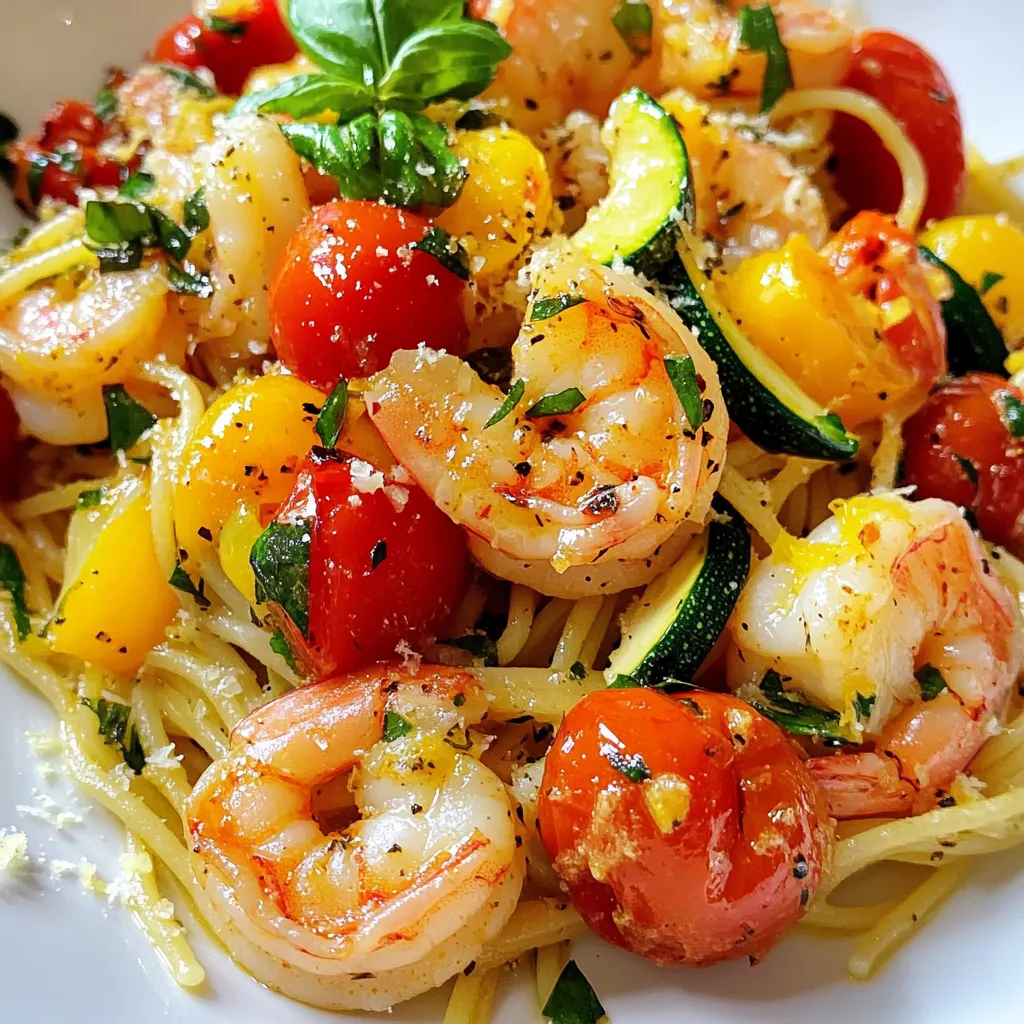 Tomato Zucchini Shrimp Pasta Flavorful and Easy Recipe