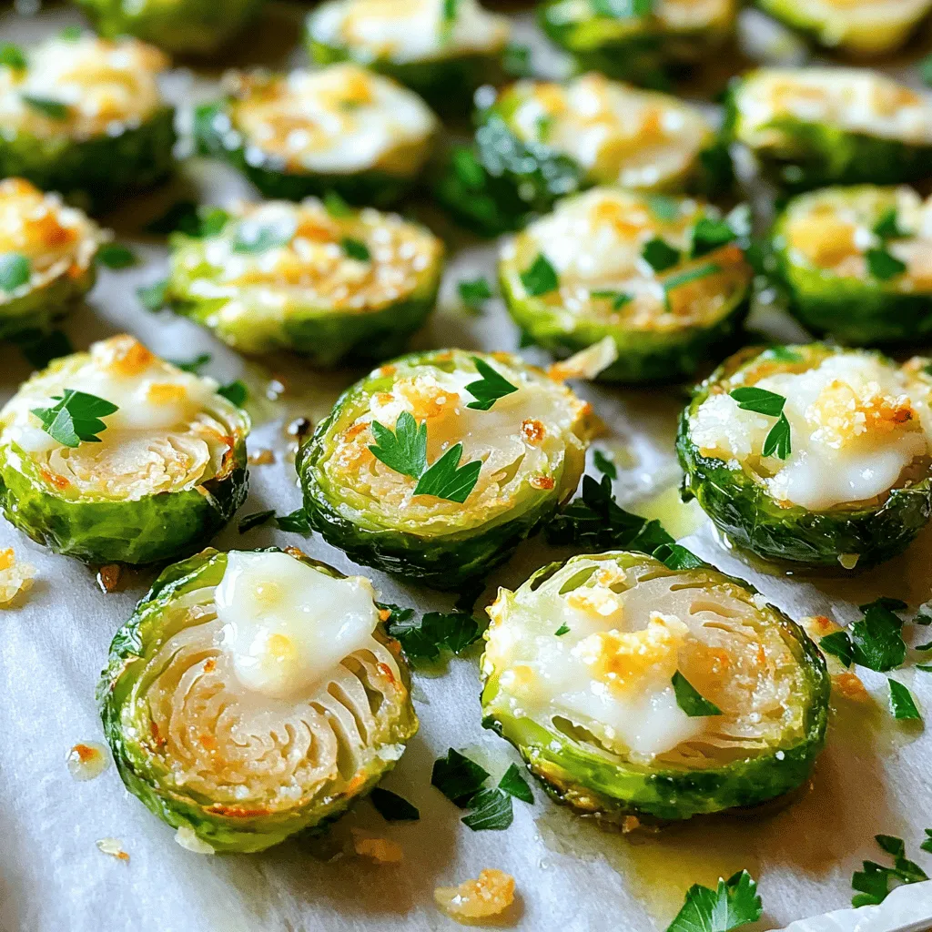 Garlic Parmesan Roasted Brussels Sprouts Delight