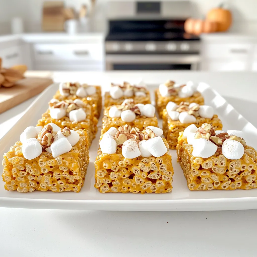 Brown Butter Pumpkin Rice Krispies Delightful Treats