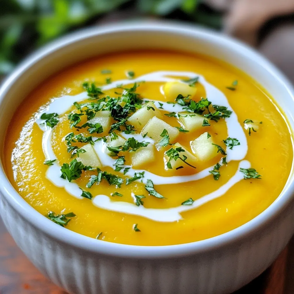 Butternut Squash Apple Soup Delicious and Cozy Treat