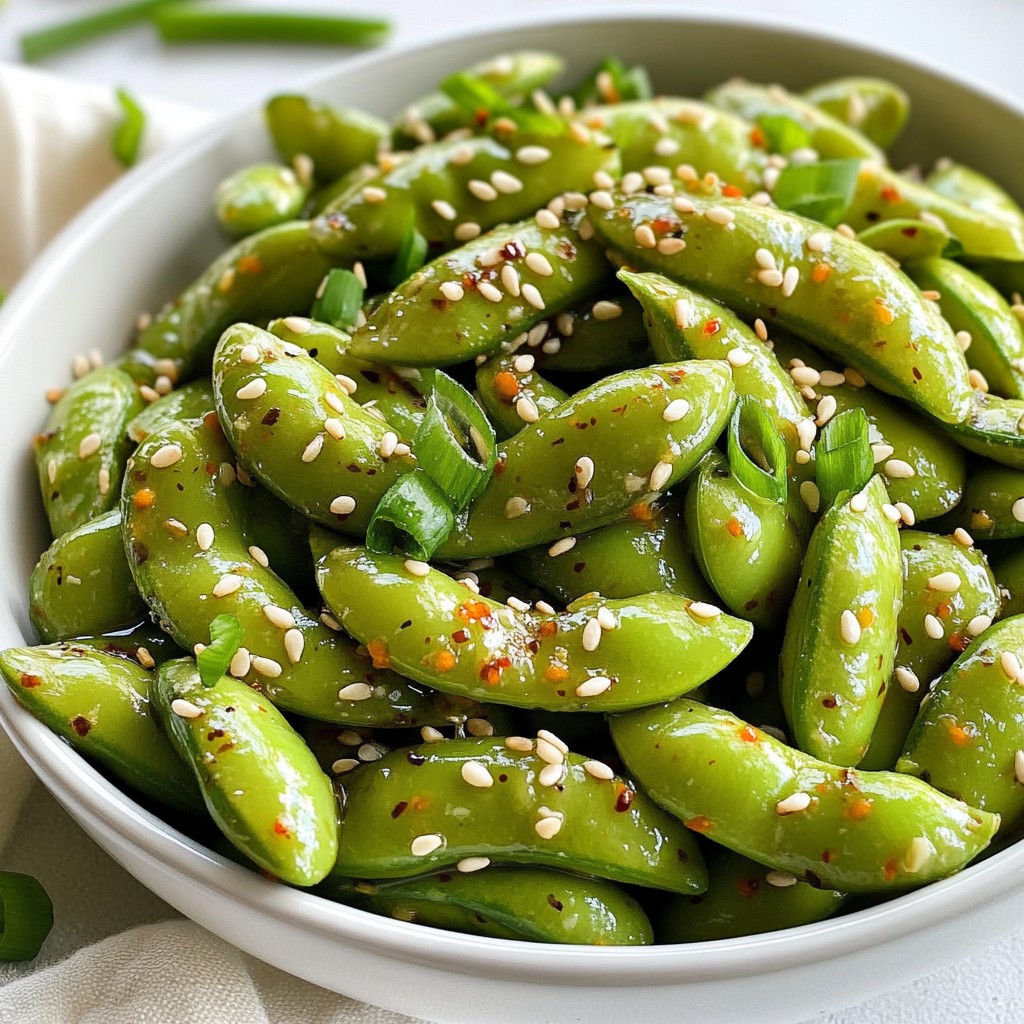 Spicy Garlic Edamame Flavorful and Easy Recipe