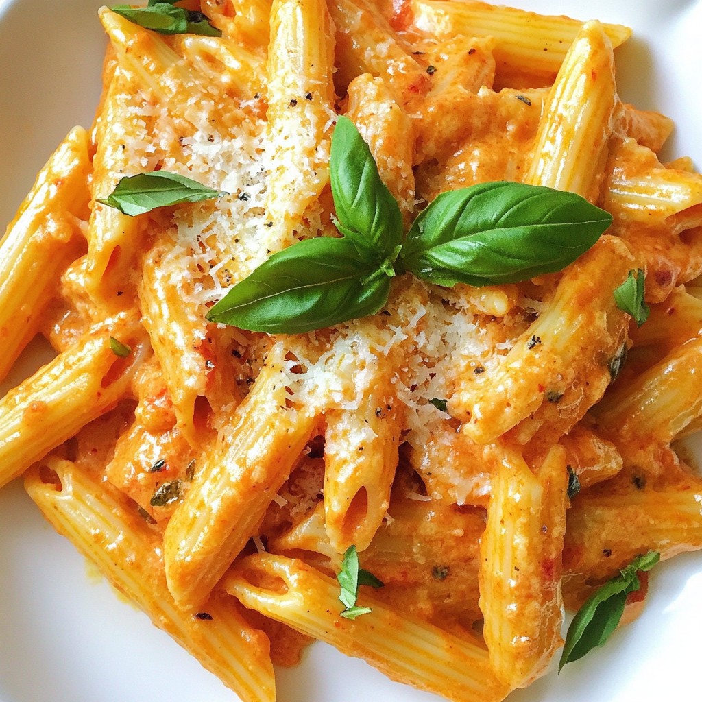 Creamy Roasted Red Pepper Pasta Delightful and Easy