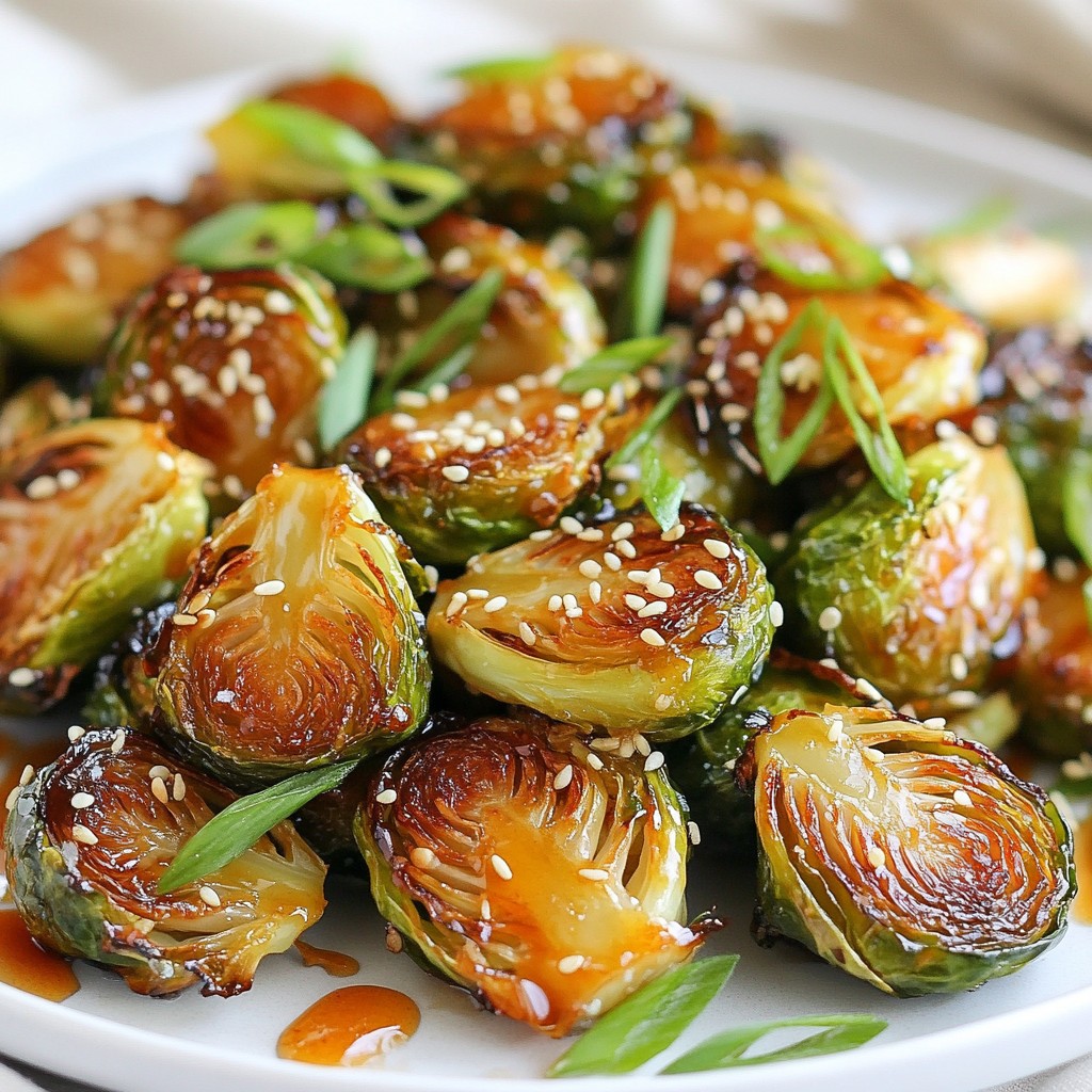 Honey Sriracha Brussels Sprouts Flavorful and Simple Dish