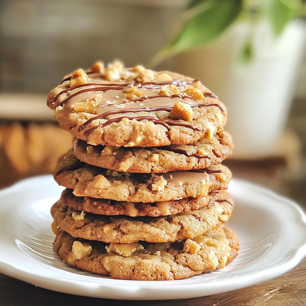 Crispy Dessert Peanut Butter Toffee Cookies Delight