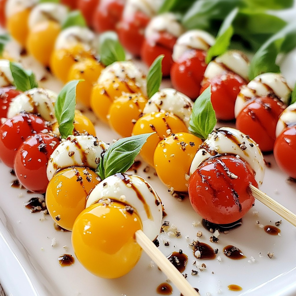 Mini Caprese Salad Bites Fresh and Flavorful Snack