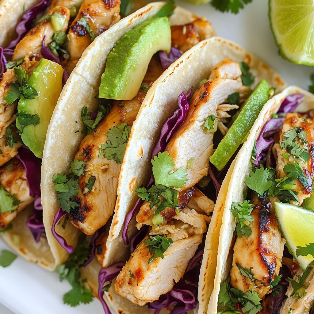 Honey Lime Grilled Chicken Tacos Simple Delight
