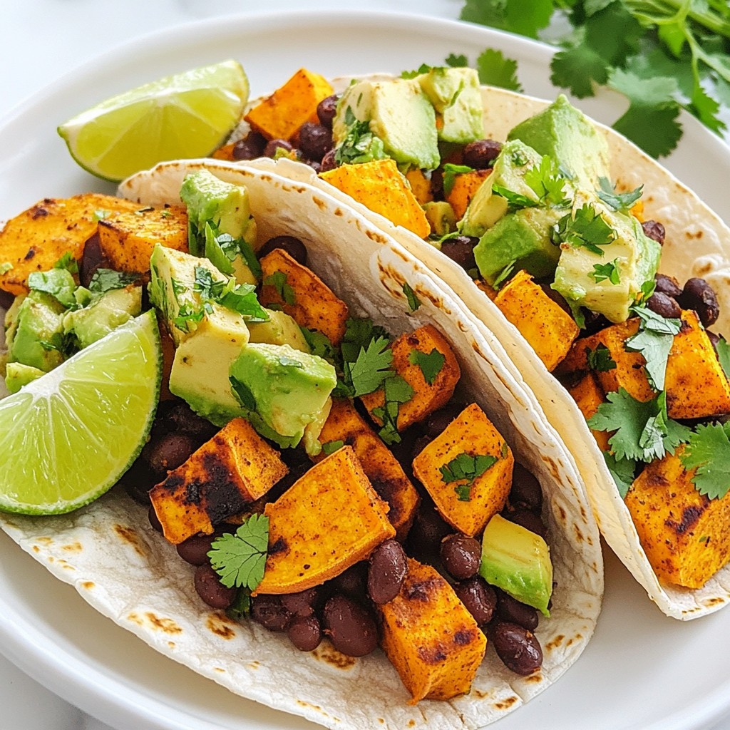 Sweet Potato Black Bean Tacos Tasty and Simple Meal
