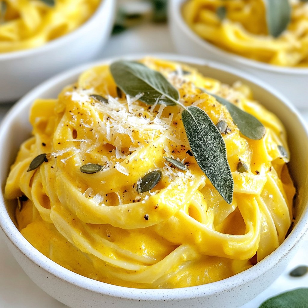 Pumpkin Alfredo Pasta Creamy and Cozy Delight