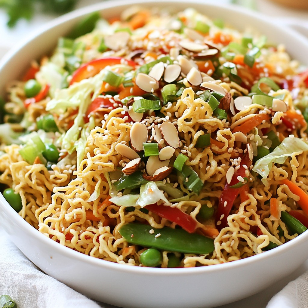 Crunchy Ramen Noodle Salad Flavorful and Fresh Meal