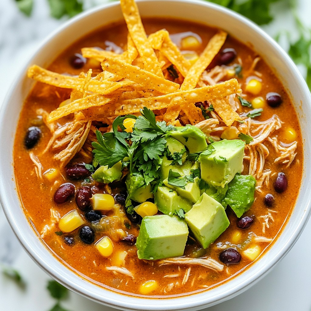 Creamy Chicken Enchilada Soup Simple and Tasty Meal