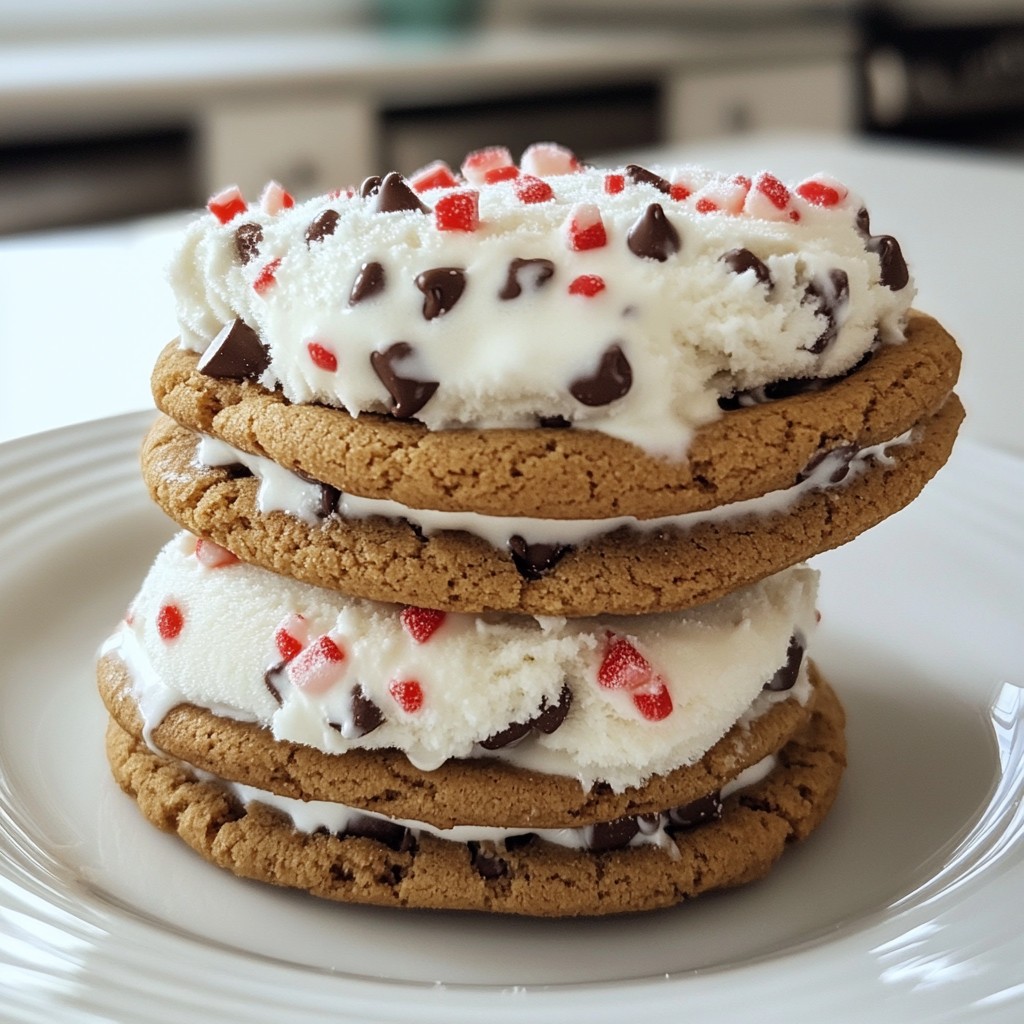 Mint Chocolate Chip Ice Cream Sandwiches Delightfully Creamy