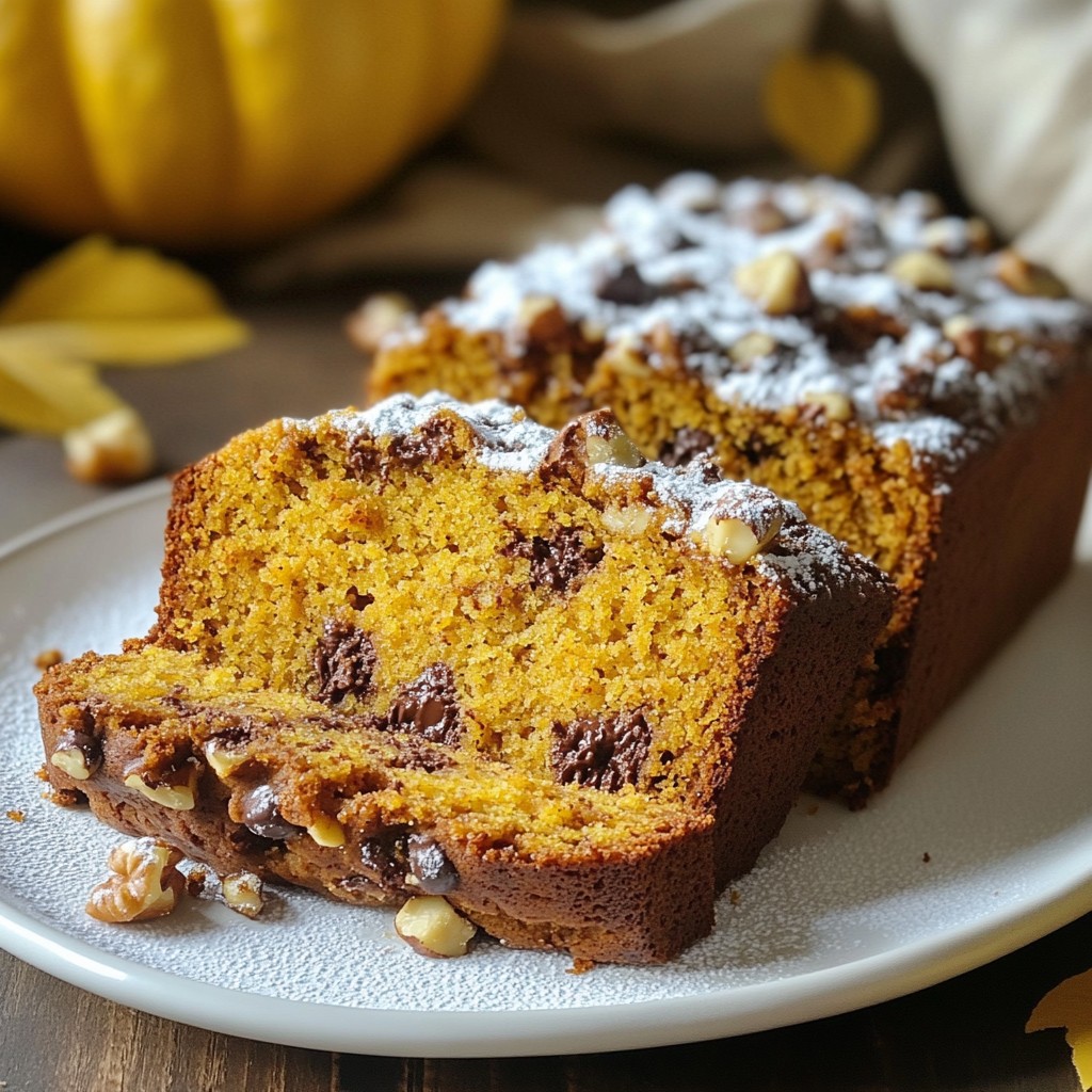 Chocolate Chip Pumpkin Bread Flavorful Fall Treat