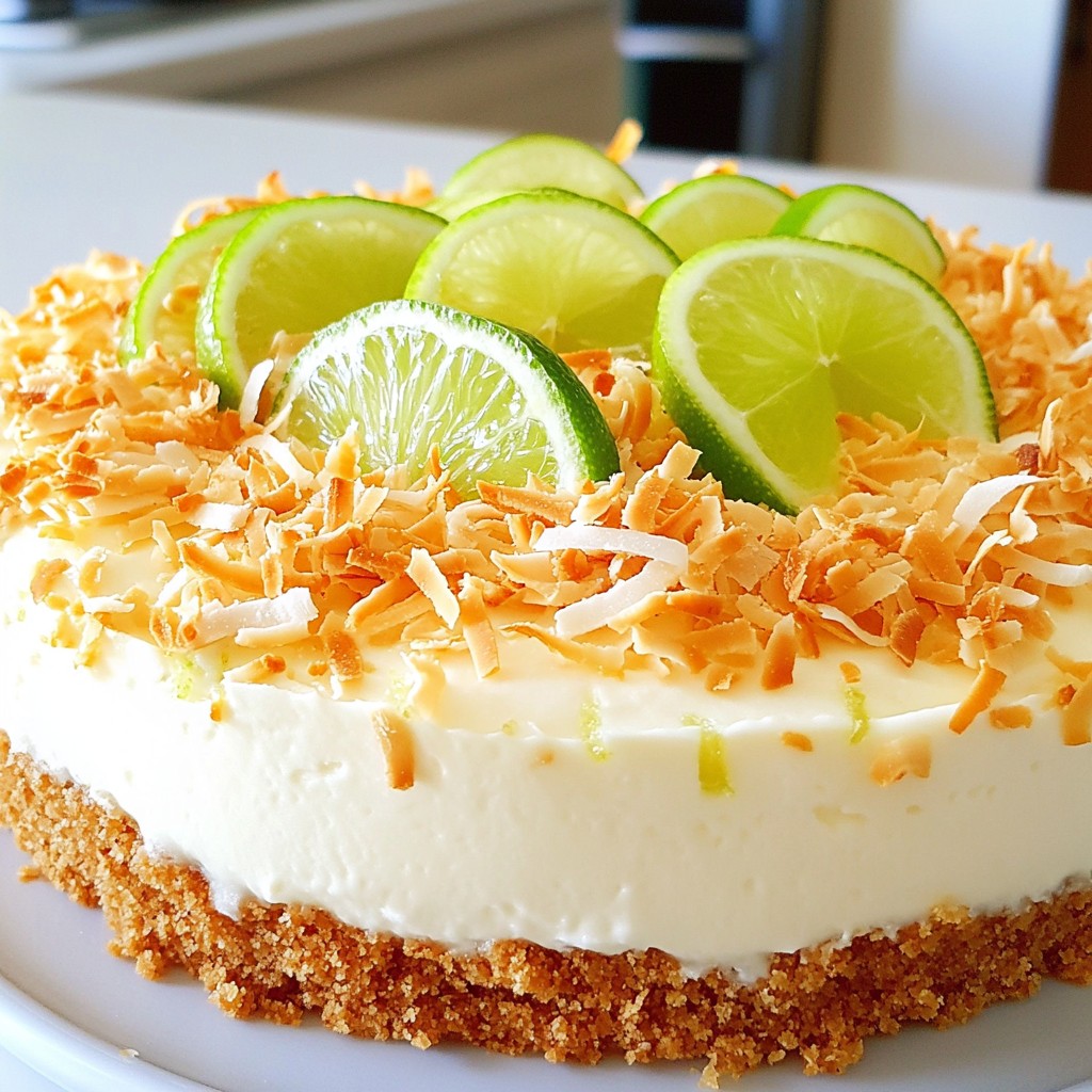 Coconut Lime Cheesecake Irresistible and Easy Recipe