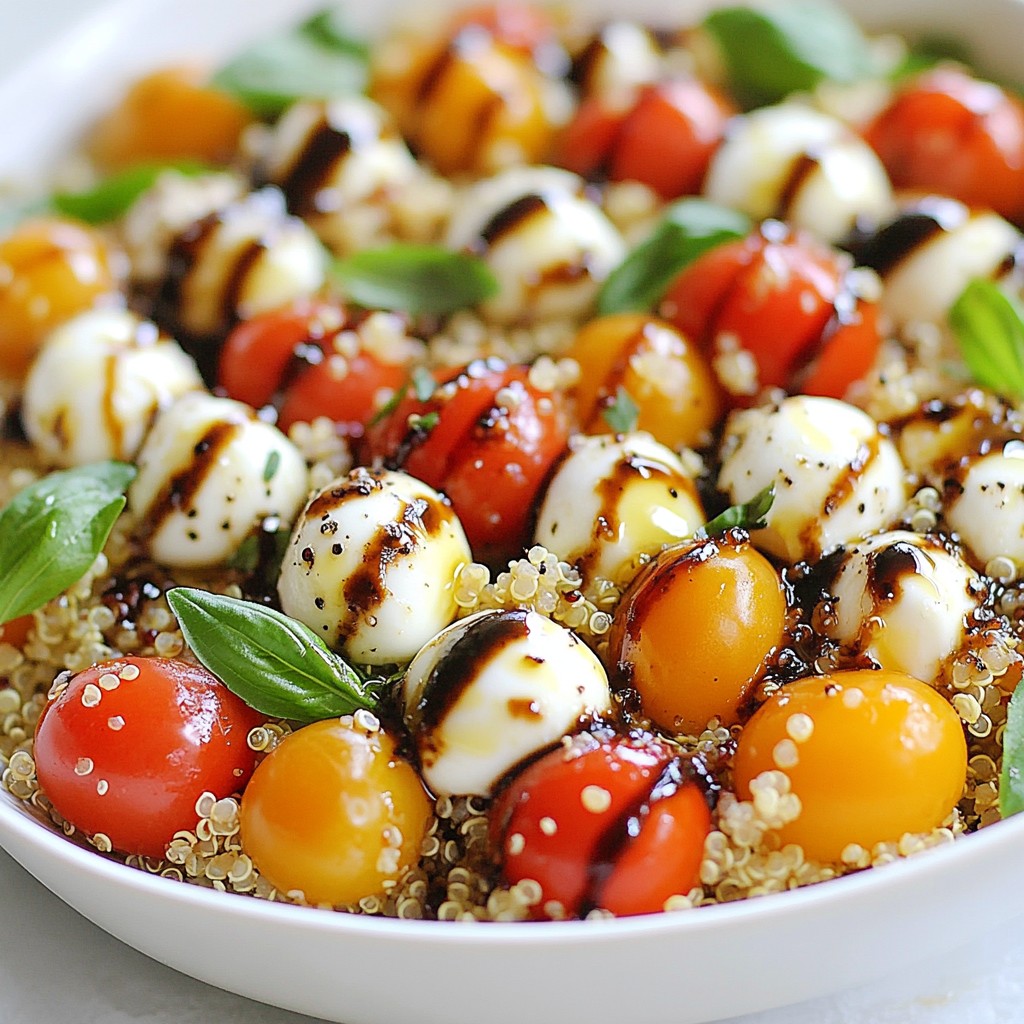 Caprese Quinoa Salad Flavorful and Nutritious Dish