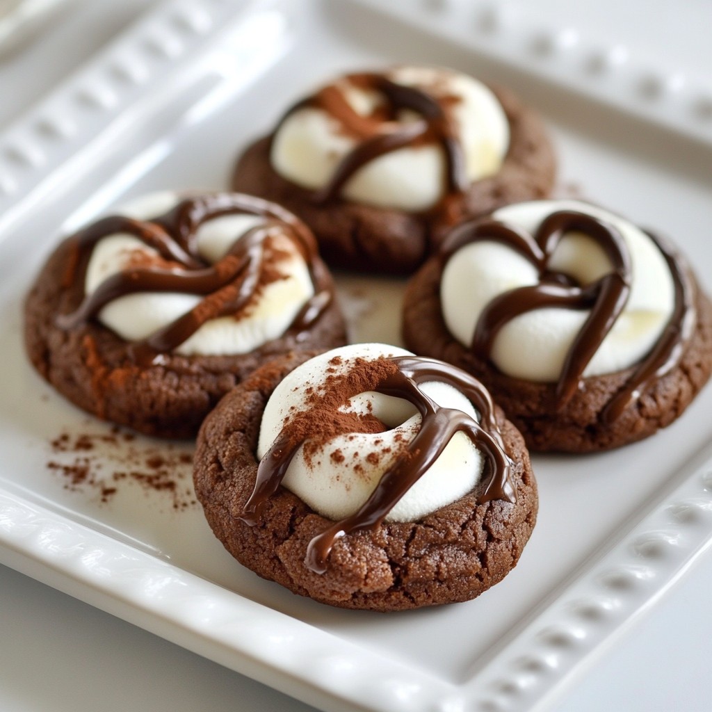 Chocolate Marshmallow Swirl Cookies Soft and Chewy