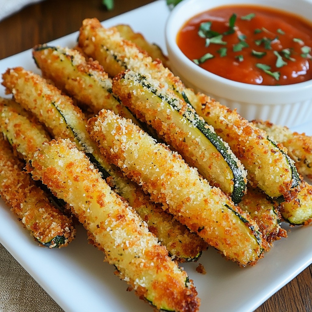 Crispy Parmesan Zucchini Fries Easy and Tasty Snack