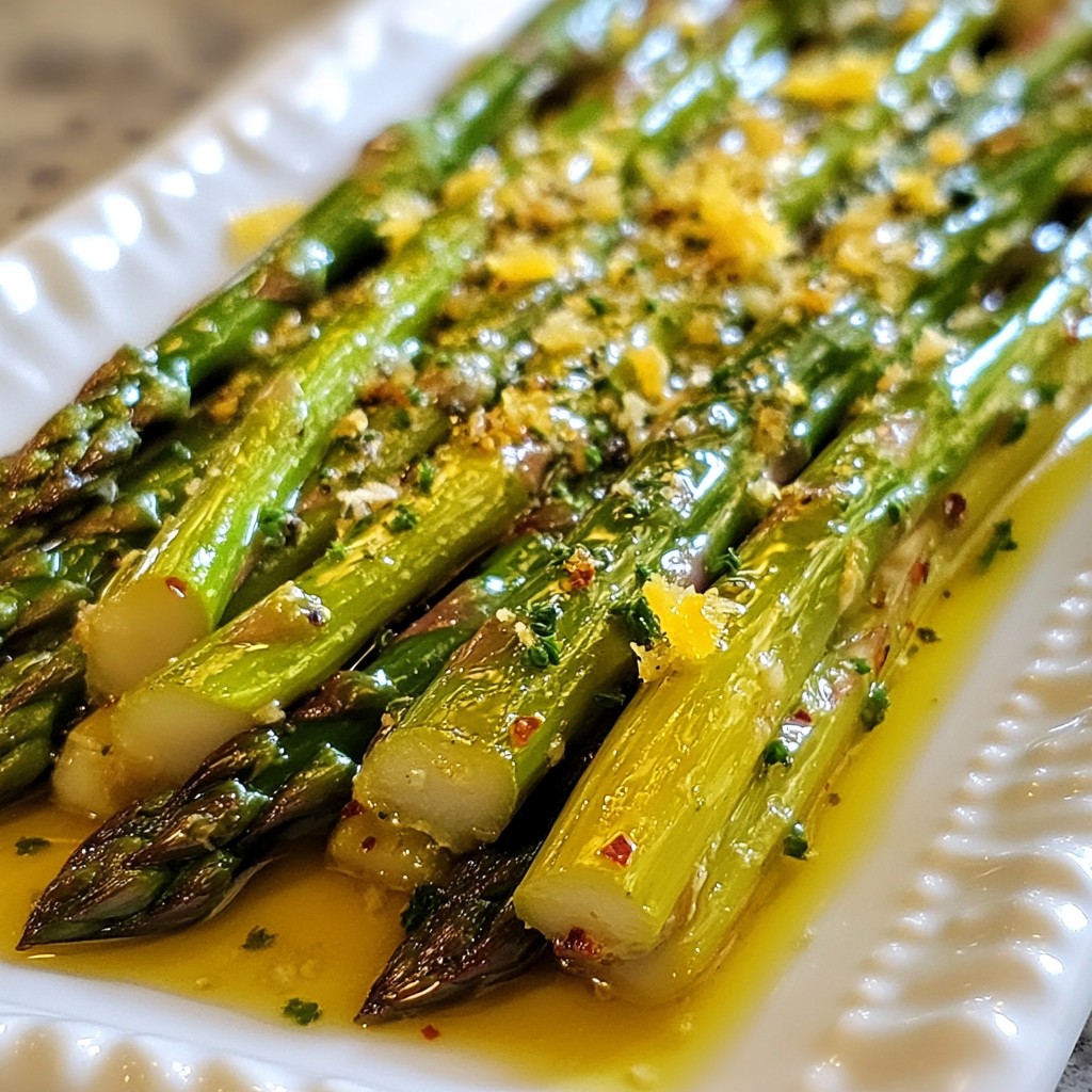 Lemon Garlic Roasted Asparagus Simple and Tasty Recipe