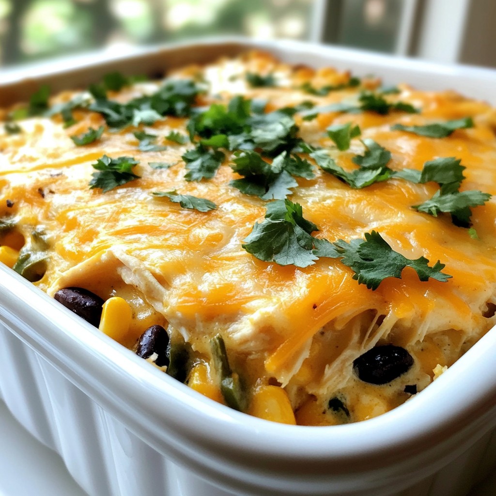 Green Chile Chicken Casserole Easy and Flavorful Meal