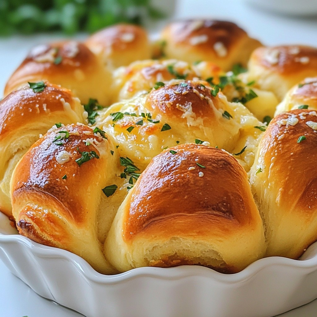 Garlic Parmesan Pull Apart Rolls Tasty and Easy Recipe