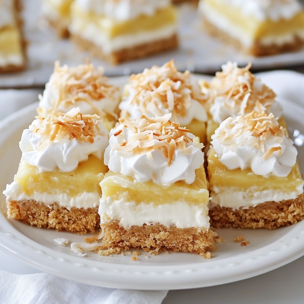 Coconut Cream Pie Bars Delicious and Easy Treat