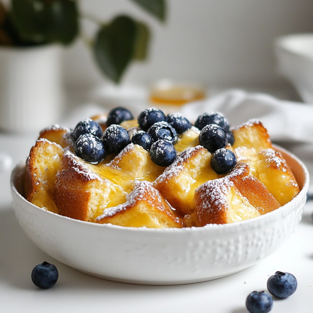 Blueberry Cheesecake French Toast Bake Delight