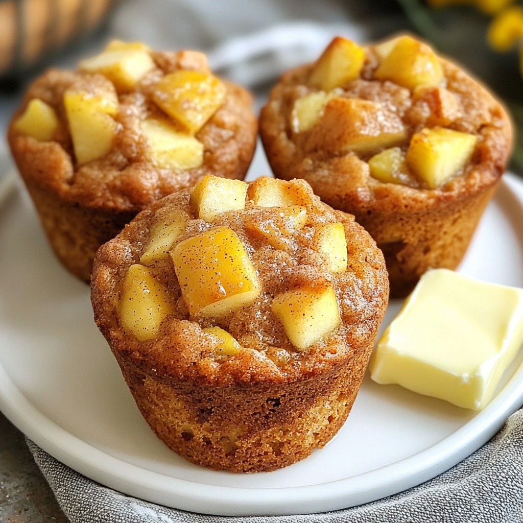 Apple Cinnamon Sourdough Muffins Fresh and Flavorful