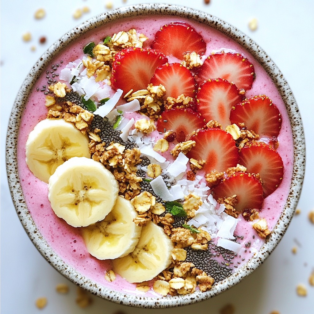 Strawberry Banana Smoothie Bowl Vibrant and Nourishing