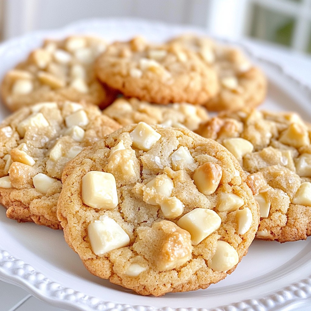 White Chocolate Macadamia Cookies Delightful Treat