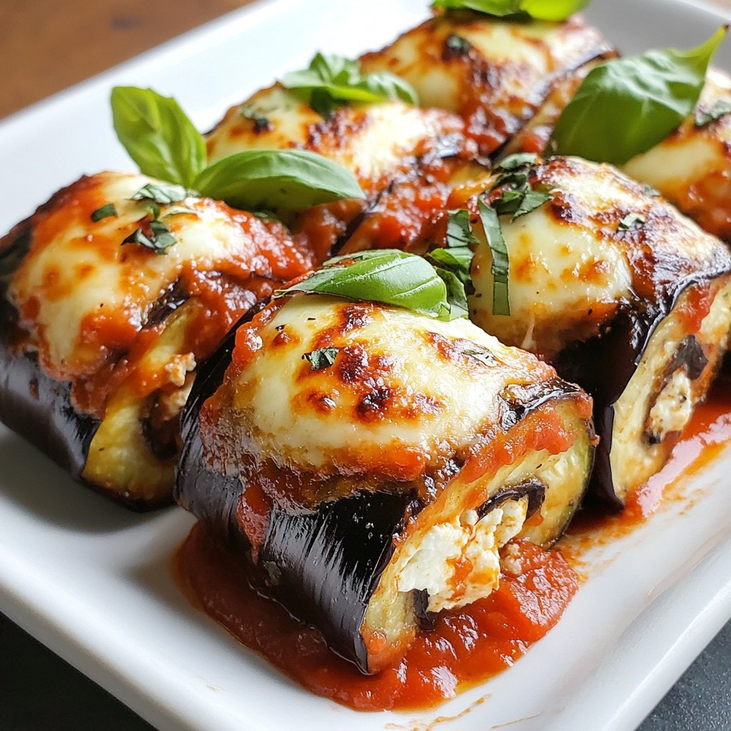 Eggplant Parmesan Roll-Ups Tasty and Easy Recipe