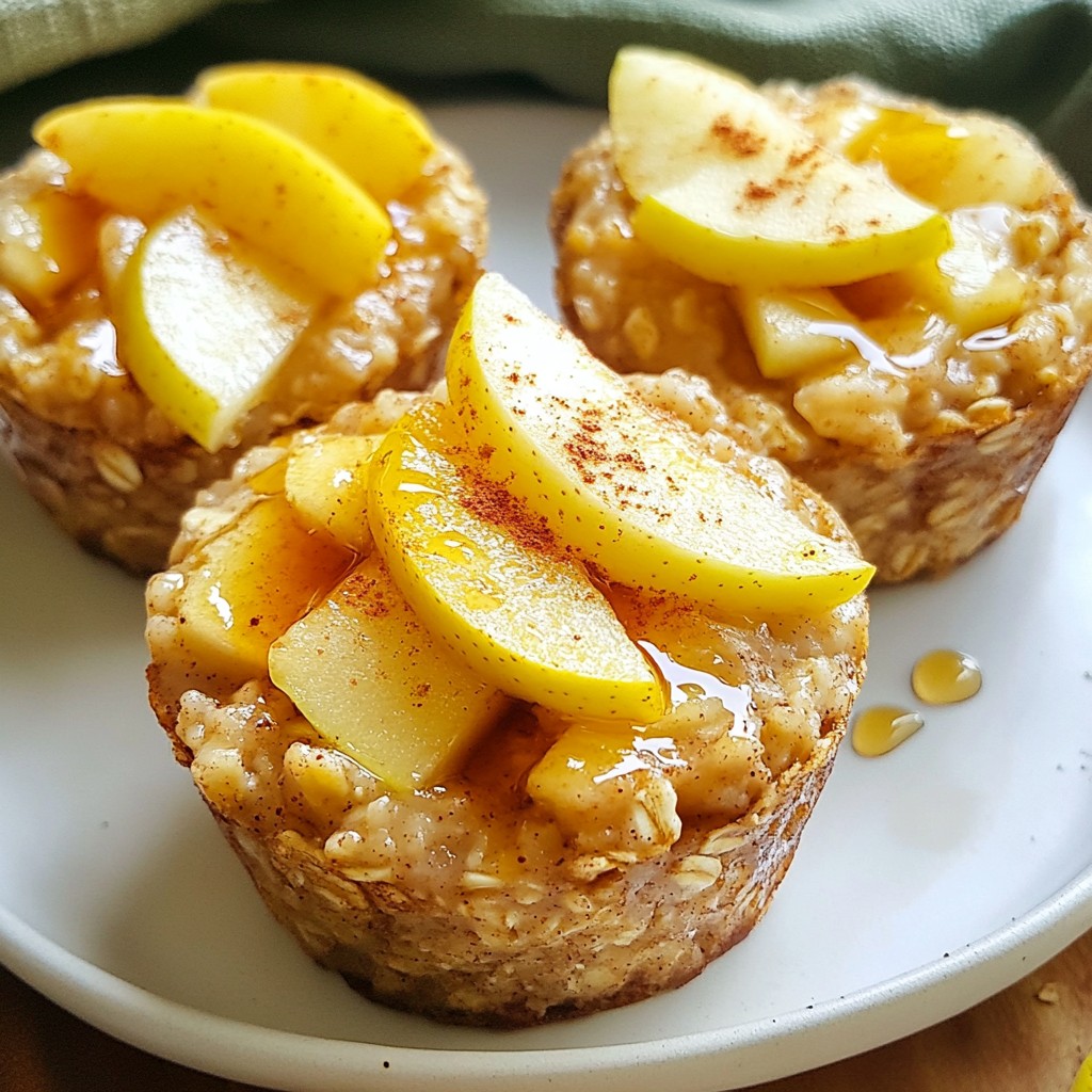 Apple Cinnamon Baked Oatmeal Cups Tasty and Nutritious