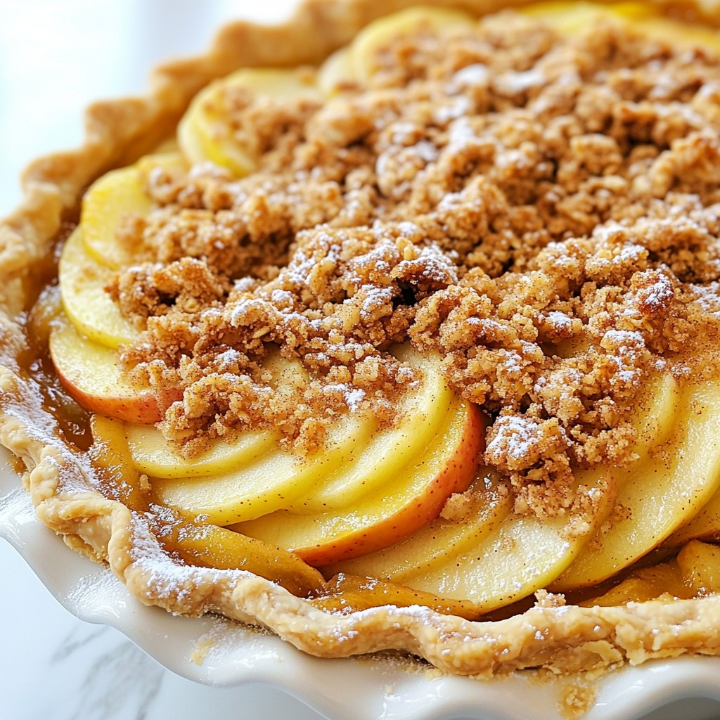 Classic Baking Apple Cinnamon Streusel Pie Delight