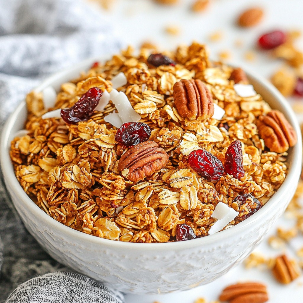 Maple Pecan Granola Tasty and Crunchy Snack Idea
