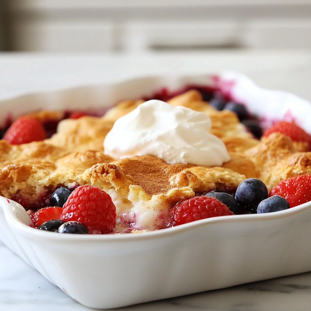 Triple Berry Cobbler Delightful and Easy Dessert Recipe